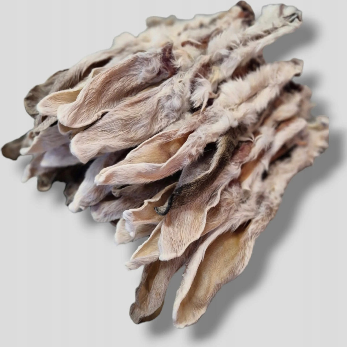 Getrocknete Kaninchenohren mit Fell für Hunde | 100% Natur | Kausnack