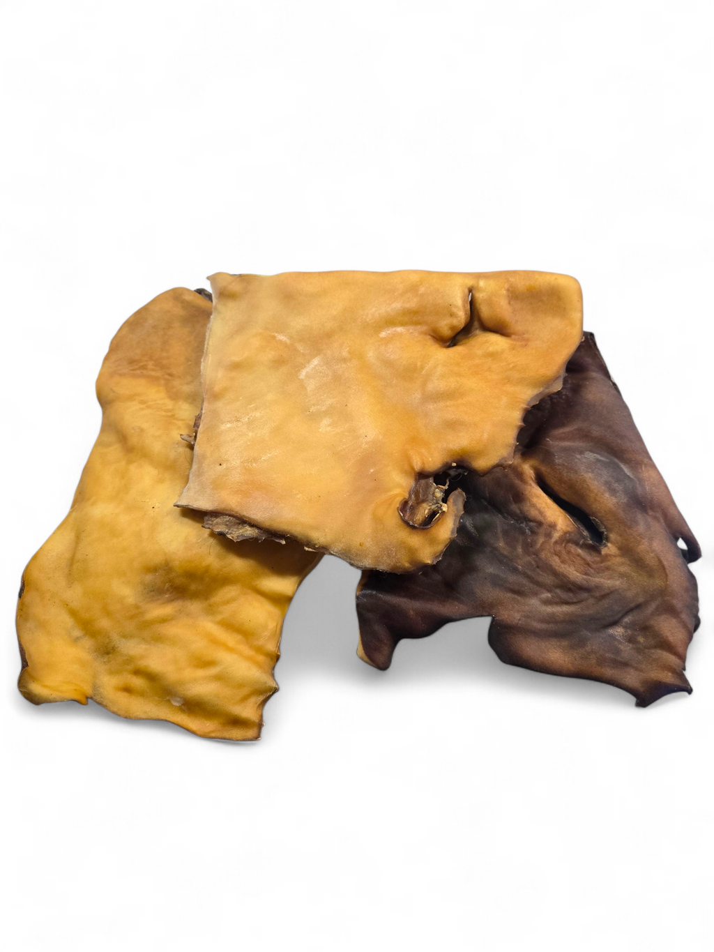 Getrocknete Rinderhaut Lappen für Hunde | 100% Rind | Kausnack