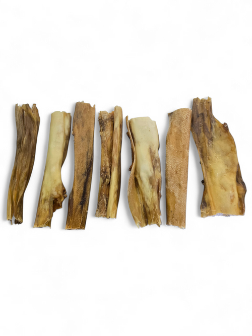 Getrocknete Hirschhaut für Hunde | 100% Natur | Kausnack