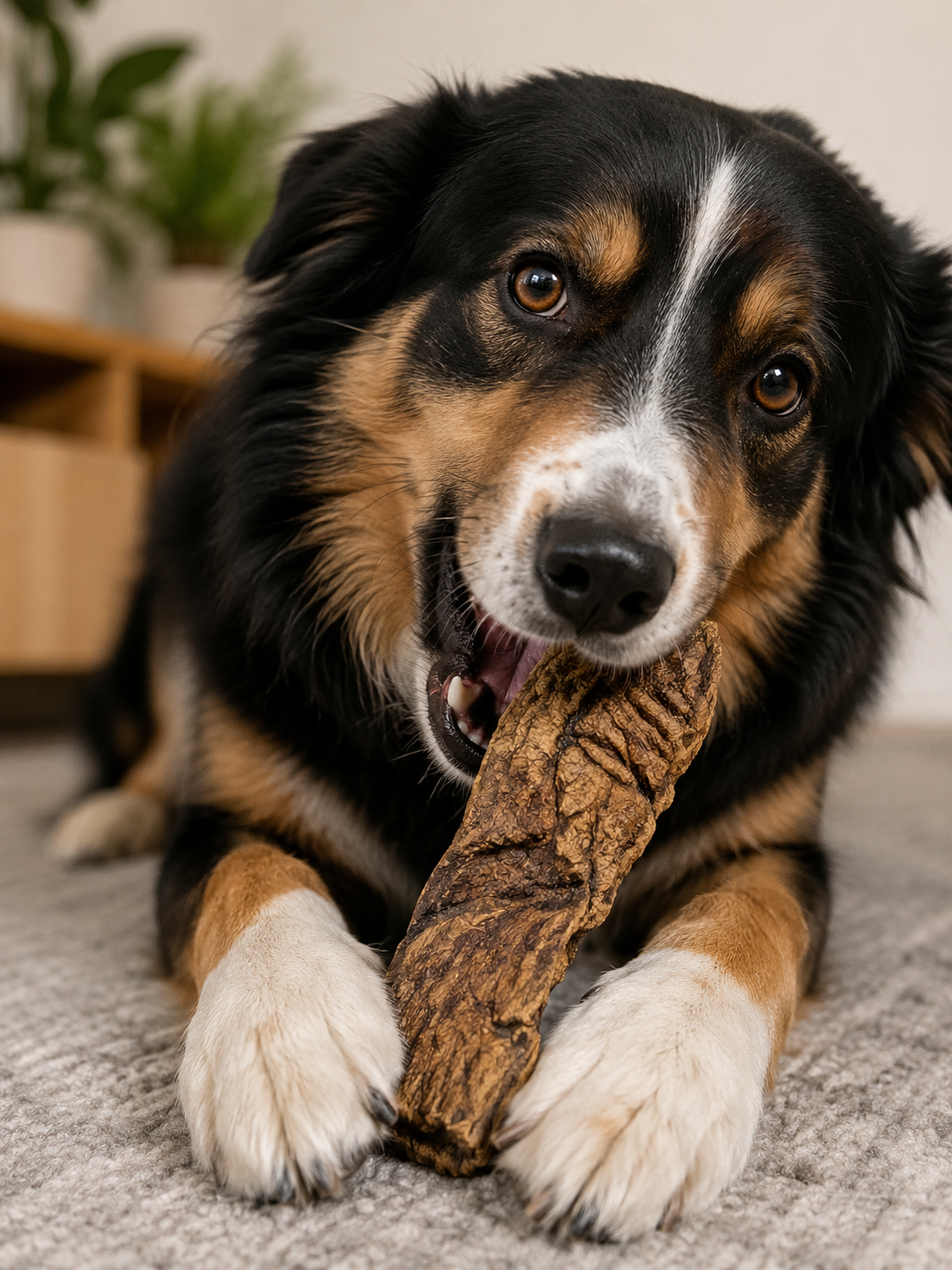 Getrocknete Rinderlunge für Hunde | 100% Natur | Kausnack