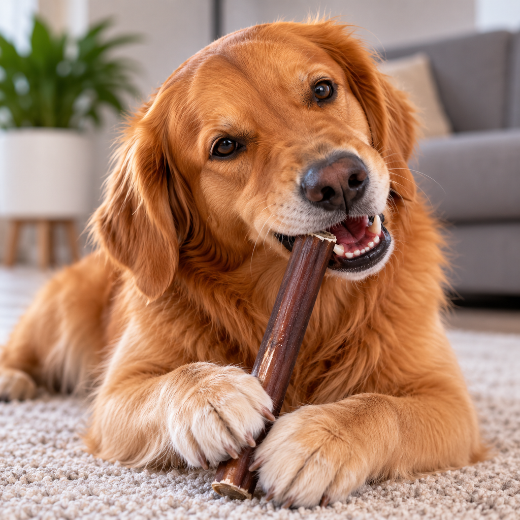 Getrocknete Rinderziemer 15 cm für Hunde | 100% Rind | Kausnack