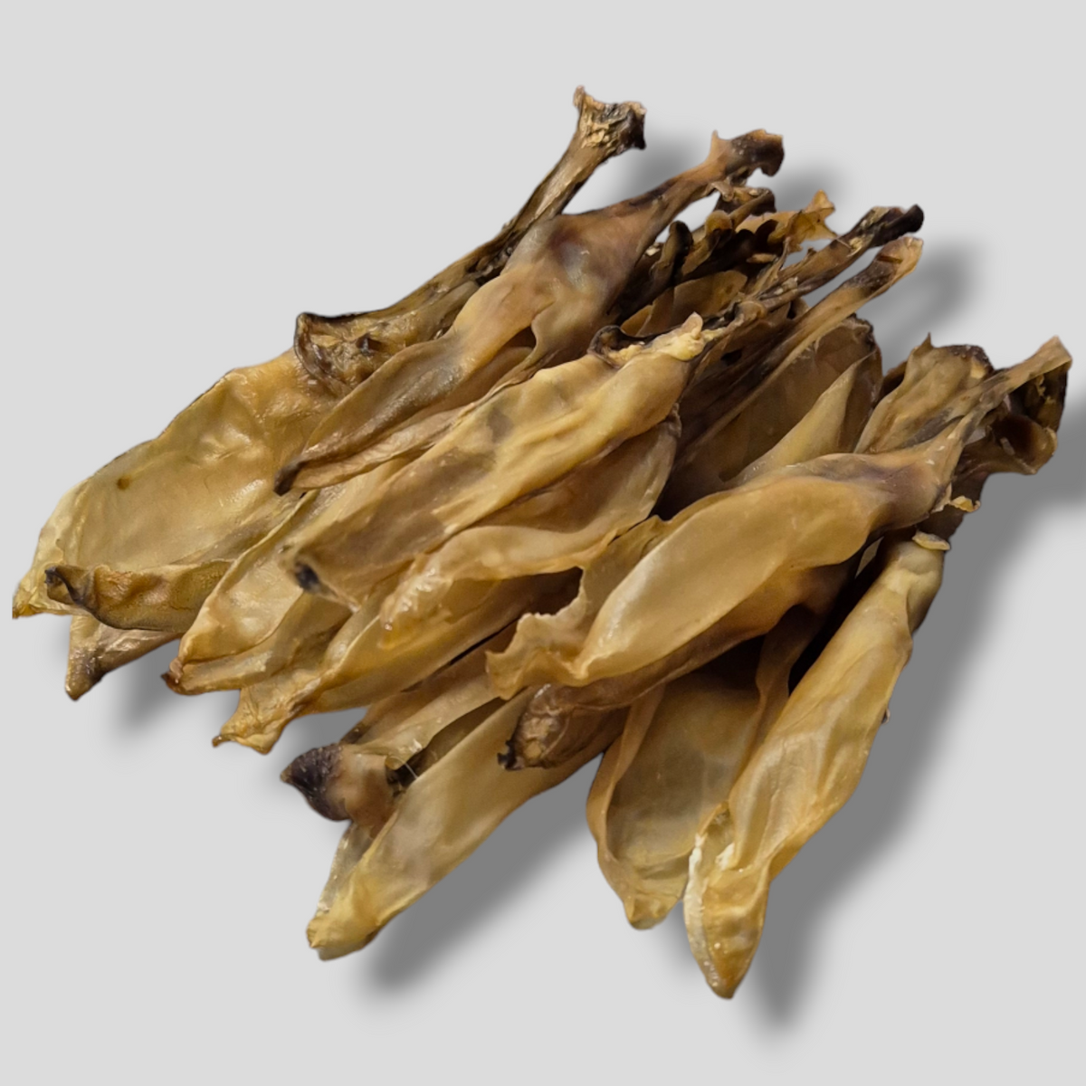 Getrocknete Kaninchenohren ohne Fell für Hunde | 100% Natur | Kausnack