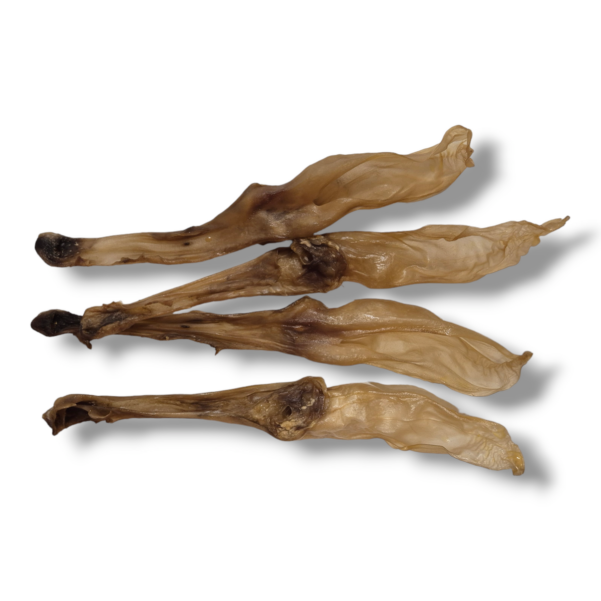 Getrocknete Kaninchenohren ohne Fell für Hunde | 100% Natur | Kausnack